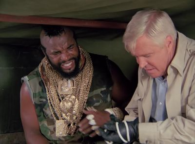 I think
I dislocated my shoulder. - The A-Team