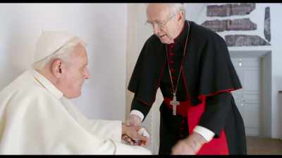 I think if I sit,
it'll have to be an informal confession. - The Two Popes