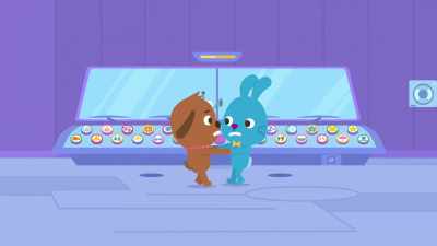 I think this is the shaky ship button! - Sago Mini Friends