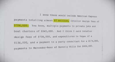 I think it was $700,000
for interior design. - Bad Actor: A Hollywood Ponzi Scheme