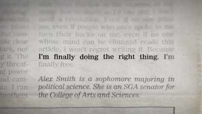 I think it was perceived as me
going against my own sisterhood - Bama Rush