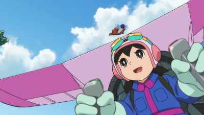 I think it's as easy as riding
a tricycle. What do you think? - Doraemon the Movie: Nobita's Sky Utopia