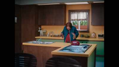 I think it's just here
under the sink! (SCREAMS) - WandaVision