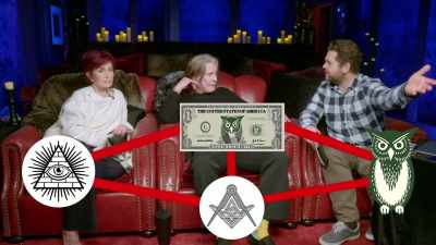 I think it's odd that a secret
society's symbol - The Osbournes Want to Believe