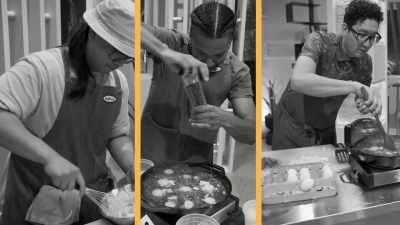 I think Leon, Lanky, and Josh - Secret Chef