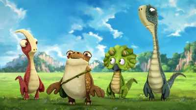 I think Marsh's roar started a stampede! - Gigantosaurus