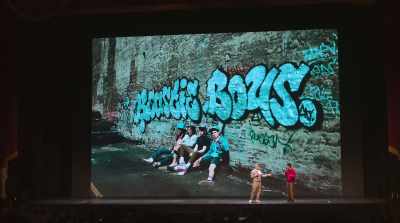 I think now we're gonna show
a little example - Beastie Boys Story
