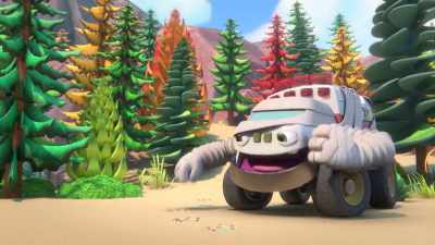 I think Phantom Freeze and Cabbie
must be somewhere on this island. - Mighty Monsterwheelies