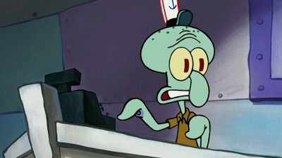 I think he remembered the story.
A phantom phone call, - SpongeBob DocuPants