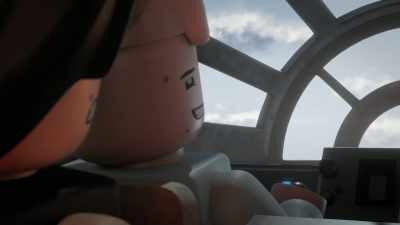 I think you said, "Bring it up." Engaging. - Lego Star Wars Summer Vacation