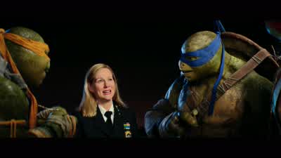 I think you should give people more creditThey'll accept you nowYou're probably rightBut uhI think we'll stick with the arrangement we've hadIf you ever need us April knows where to find usReallyYou could live a normal lifelike the rest of usNormalWhat - Teenage Mutant Ninja Turtles: Out of the Shadows