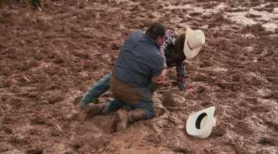 I think sometime
he may have mud wrestled to pay his rent. - How to Be a Cowboy