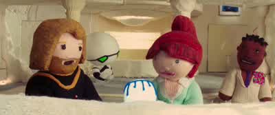 Marvin Ah I think the Earthman's about to be sickZaphod In the trashcan ape man This ship's new - The Hitchhiker's Guide to the Galaxy