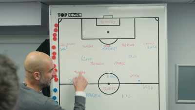 I think they're going to play with five.
If they play five with two strikers, - All or Nothing: Manchester City