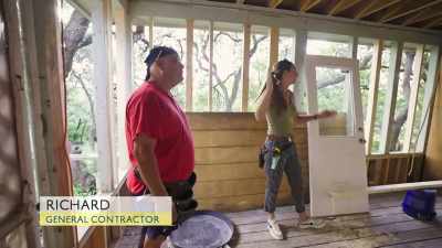 I think what we can do
is push the kitchen back - Why the Heck Did I Buy This House?