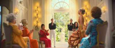 I think if you had us
all over to your place, - Palm Royale