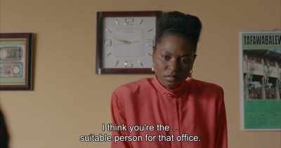 I think you're the...
suitable person for that office. - Swallow