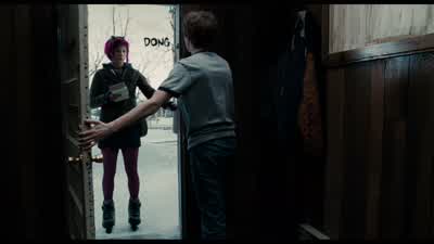 Doorbell rings Uh Scott PilgrimHi I was thinking about asking you outbut then I realized how stupid that would beSo do you want to go out sometimeUm no that's okayYou just need to sign for this all rightI just woke up and you were in my dreamI dreamt that - Scott Pilgrim vs  the World