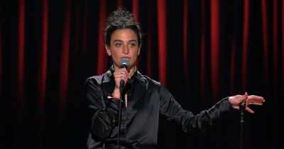 I thought that a doily that
was also a spiderweb would come down, - Jenny Slate: Stage Fright