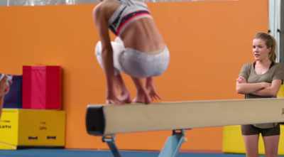 I thought I told you no back
flips on the beam, - A Second Chance: Rivals!