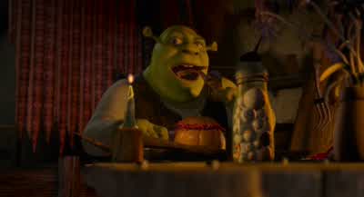 - I thought, I told you to stay outside. - Shrek