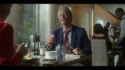 I thought Karl Rove was going
to choke on his cheesecake - The Girls on the Bus