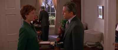 I thought maybe we might talk in private,
someplace less intimidating. - The American President