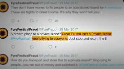 I thought, "Okay, I'm going to
put this out there - Fyre