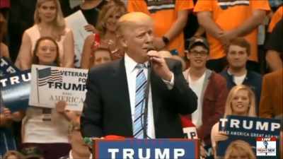 I thought somebody
threw something at me. - Trump: The Art of the Insult