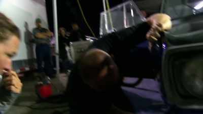 I thought that was broken
fiberglass but it's not. - Street Outlaws No Prep Kings Team Attack