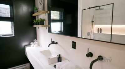 I thought the bathroom vanity
being custom built - Renovation Resort