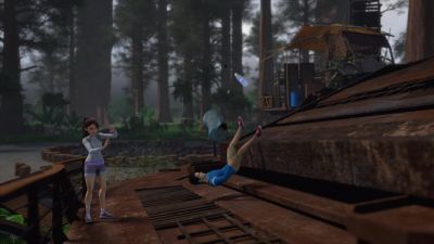 I thought the designated bathroom area
was that way. - Jurassic World: Camp Cretaceous