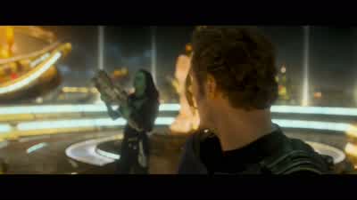 I thought your thing was a swordWe've been hired to stop an interdimensional beastfrom feeding on those batteries and I'm gonna stop it with a swordIt's just swords were your thing and guns were mineBut I guess we're both doing guns now I just didn't know - Guardians of the Galaxy Vol  2