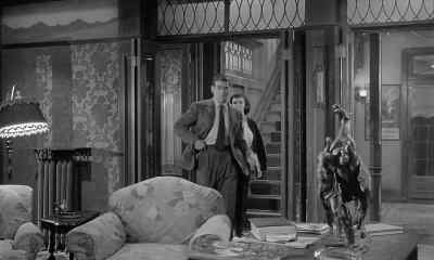 - I thought we were going upstairs.
- We've just finished dinner. - Separate Tables