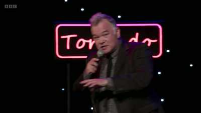 I thought, what I'll do is,
when he's on, I will sort of hide - Stewart Lee: Tornado