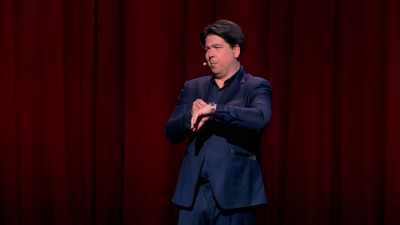 I thought, "What's her problem?
She needs to jog on." - Michael McIntyre: Showman