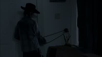 I tied the door shut. - The Walking Dead