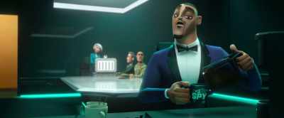 I had to jump
through a helicopter. - Spies in Disguise