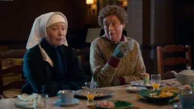 I had to wake the poor
lass up this morning, - Call the Midwife