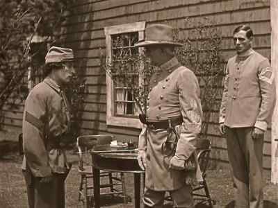 "I had to wear it to get
through the lines." - The General