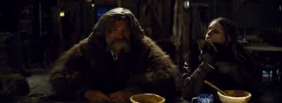 I tole' you jackass to hee haw somewhere else - The Hateful Eight