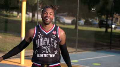 I TREAT THAT GATE LIKE
OBSTACLES; I'M RIGHT UP AND - Harlem Globetrotters: Play It Forward