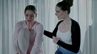 I tried to put my pointe shoe
on and there were something - The Ice Rink Murders
