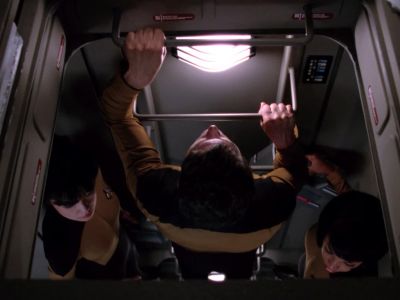 TROY.
Maybe we can go around them. - Star Trek: The Next Generation