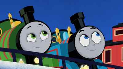 I try to pull her in, - Thomas & Friends: The Christmas Letter Express
