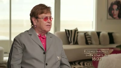 I try and record with younger artists
because I'm 76, - Elton John Live: Farewell from Dodger Stadium