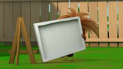 I was trying to capture
the magnificent Chicken Squad in action! - The Chicken Squad