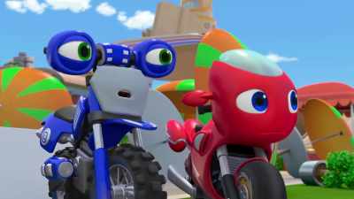 - I, uh... broke
your Mega Cool Beat Blaster. - Ricky Zoom