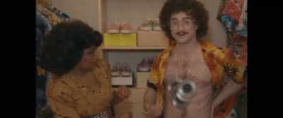 I, uh, I wear one
solid platinum record medallion - Weird: The Al Yankovic Story