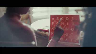 I use a letter board
to type out my thoughts. - Makayla's Voice: A Letter to the World
